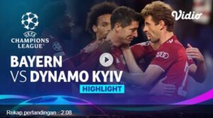 Hasil Liga Champions, Bayern Vs Dynamo Kyiv